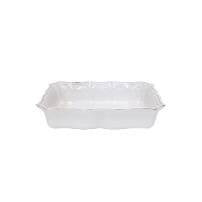 Casafina Impressions White Medium Rectangular Baker