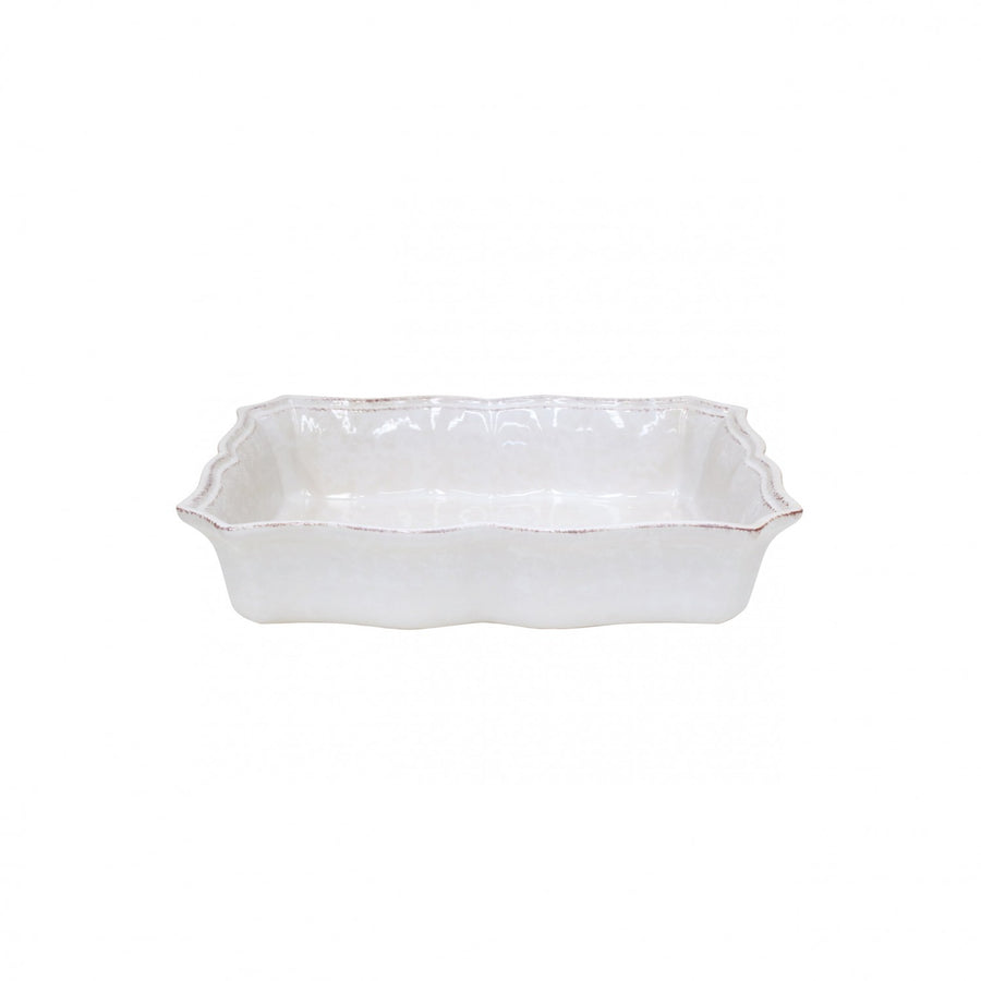 Casafina Impressions White Medium Rectangular Baker