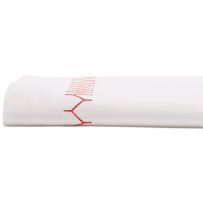 John Robshaw Stitched Coral Flat Sheet