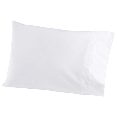 John Robshaw Stitched White Pillowcase