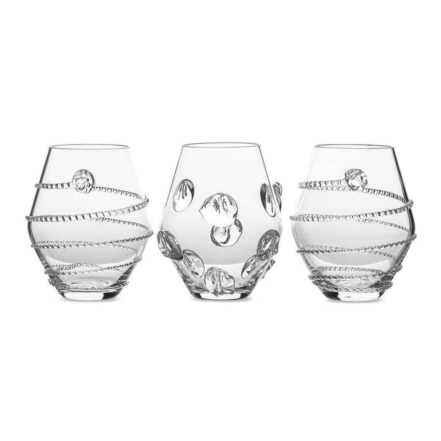 Juliska Assorted Mini Clear Vases (set of 3)