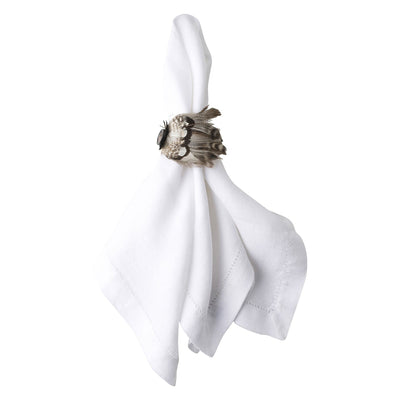 Juliska Feather Espresso Napkin Ring