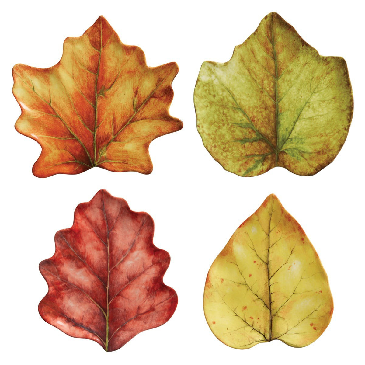 Juliska Forest Walk Leaf Party Plates