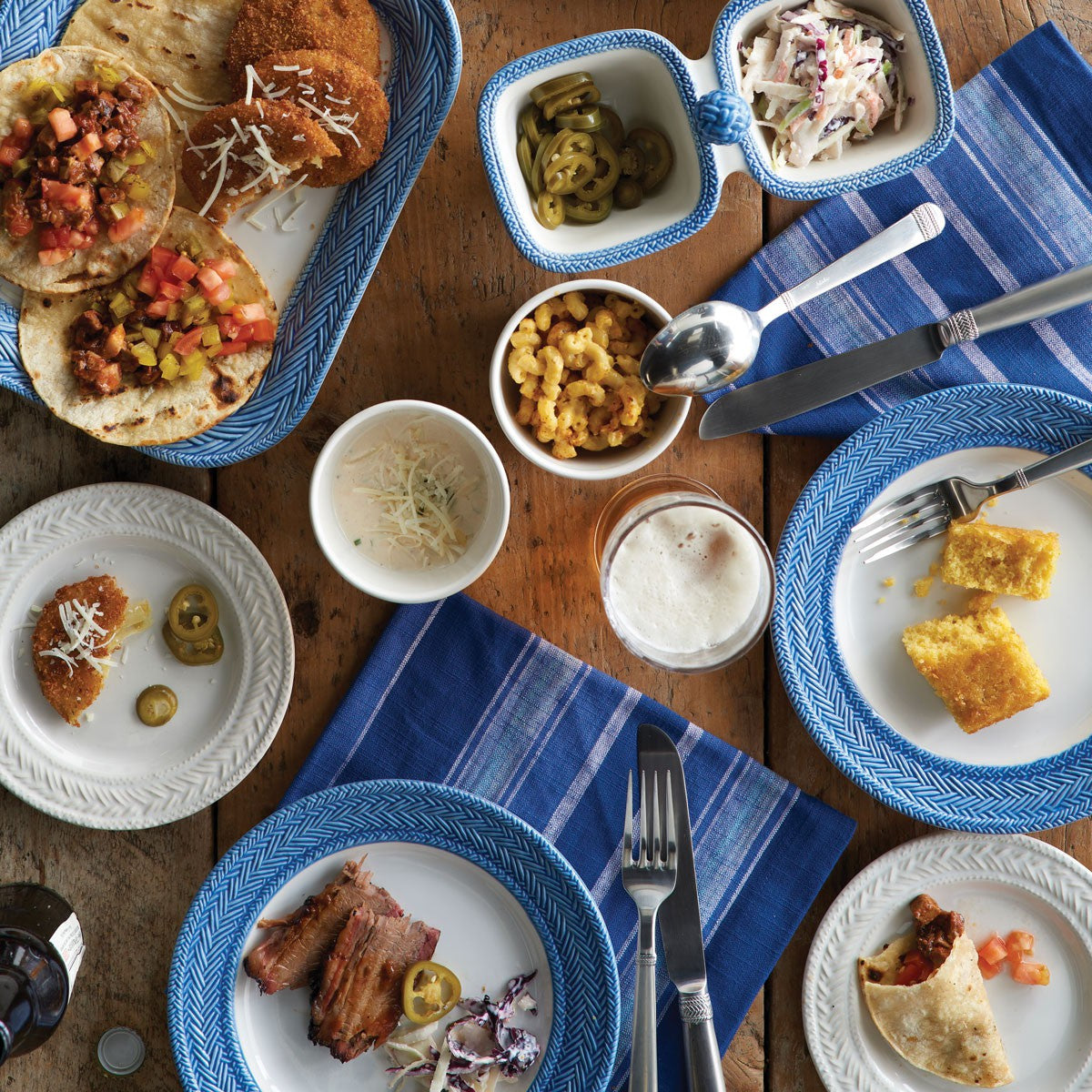 Juliska Indigo Stripe Napkin