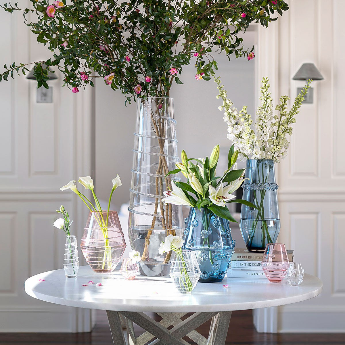 Juliska Assorted Mini Clear Vases (set of 3)