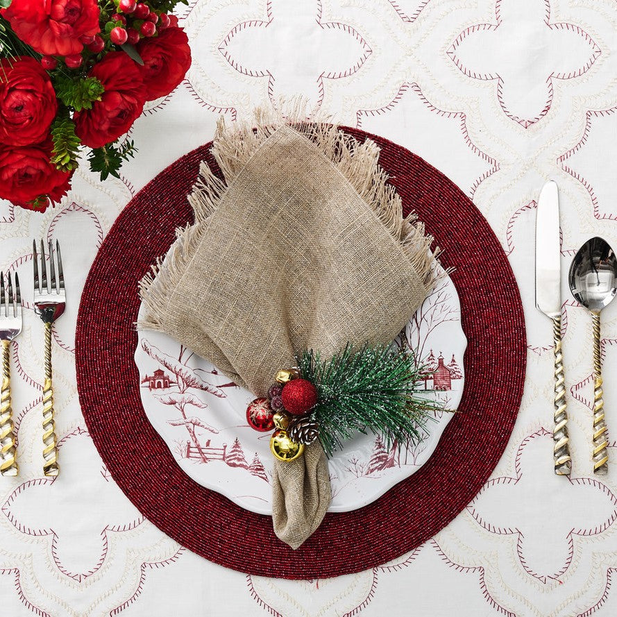 Kim Seybert Confetti Red Placemat