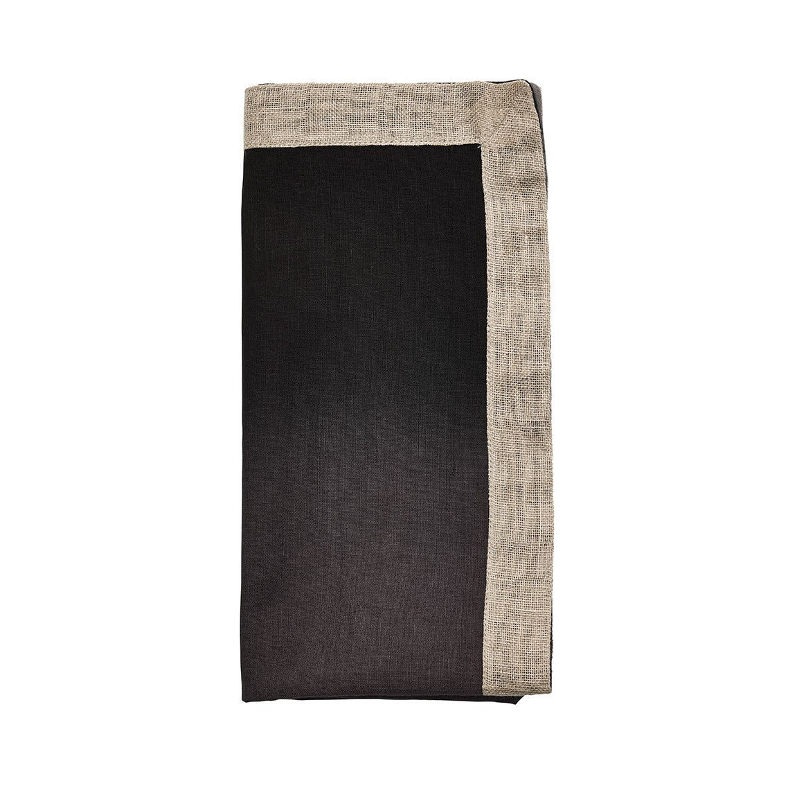 Kim Seybert Dip Dye Gray Black Napkin