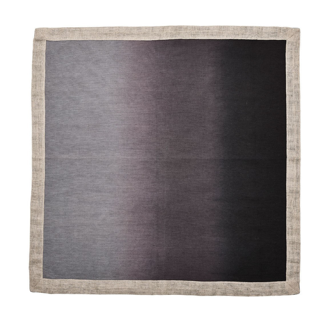 Kim Seybert Dip Dye Gray Black Napkin