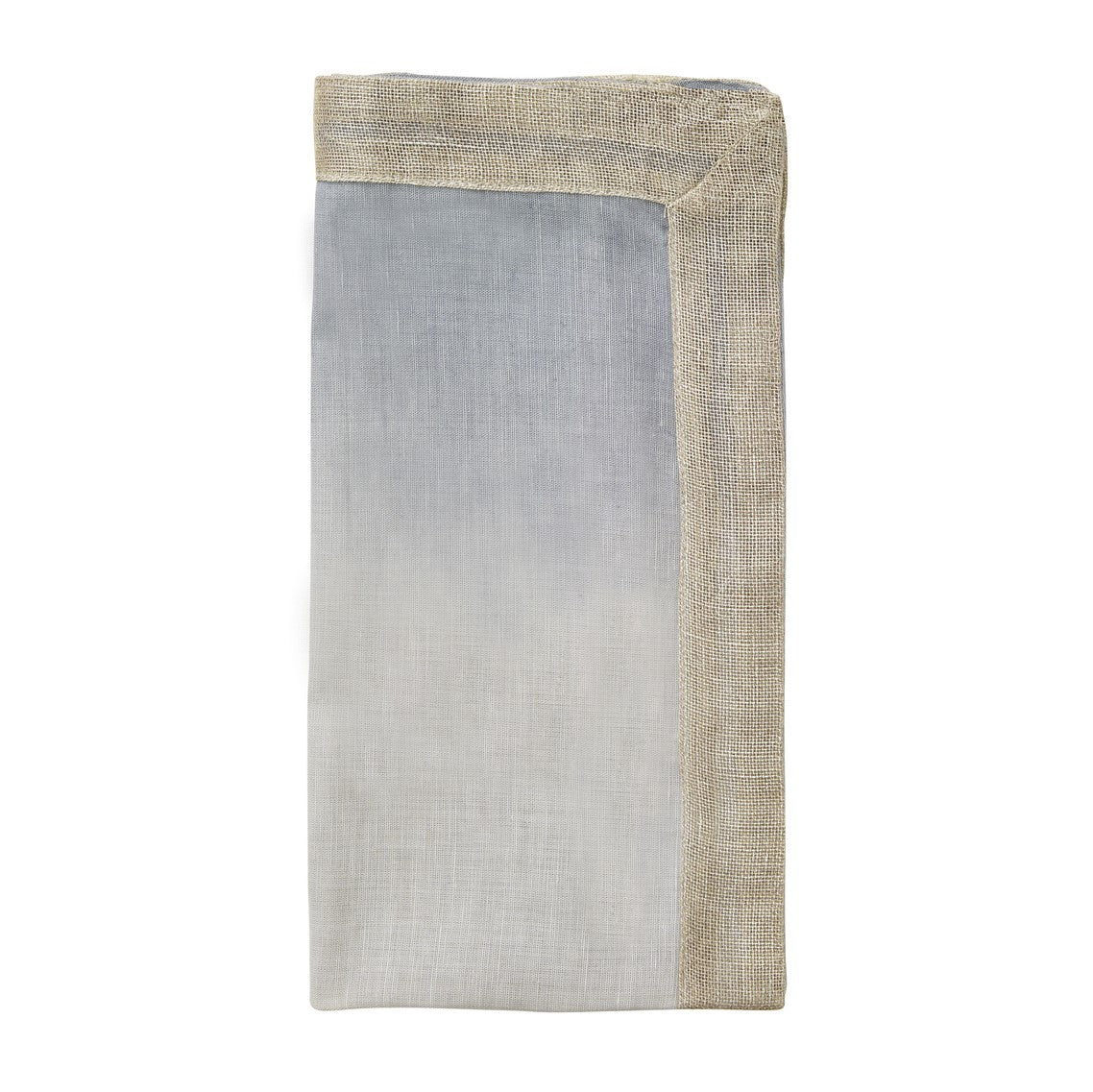 Kim Seybert Dip Dye Gray Silver Napkin