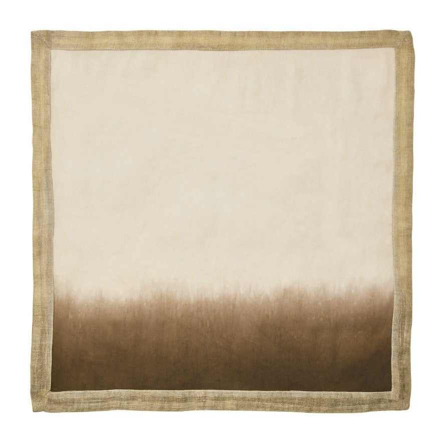 Kim Seybert Dip Dye Natural Brown Napkin