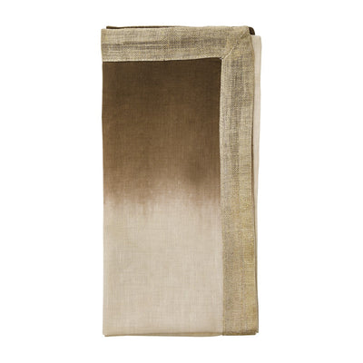 Kim Seybert Dip Dye Natural Brown Napkin