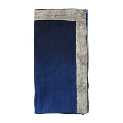 Kim Seybert Dip Dye Navy Blue Napkin
