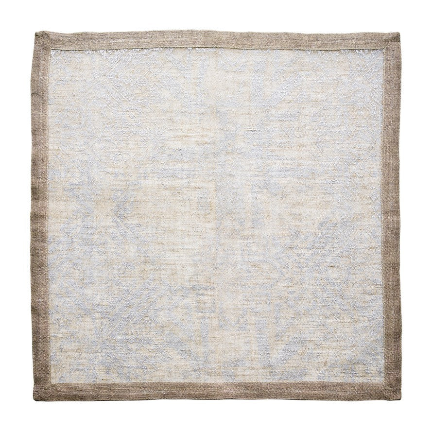 Kim Seybert Distressed Silver Napkin