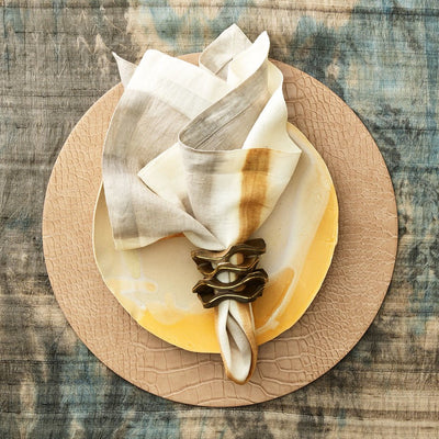 Kim Seybert Horizon Beige & Taupe Napkin