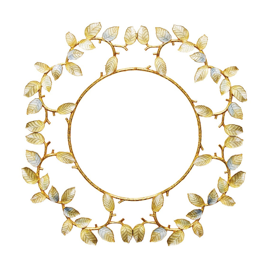 Kim Seybert Laurel Gold Silver Charger