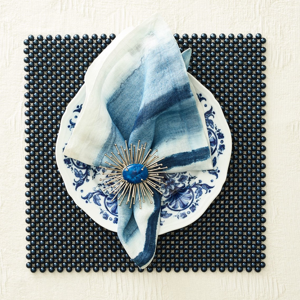 Kim Seybert Pearl Navy Placemat