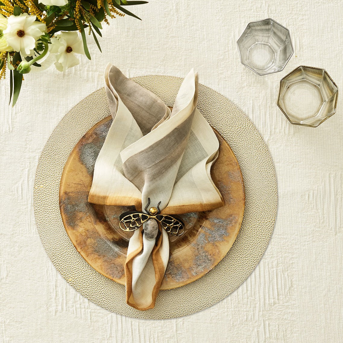 Kim Seybert Pebble Gold Placemat