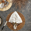 Kim Seybert Variegated White Napkin