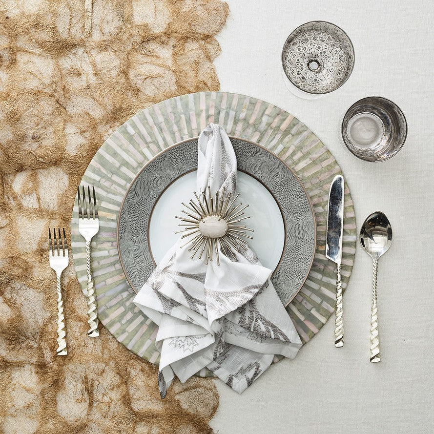 Kim Seybert Wisteria Gray Napkin