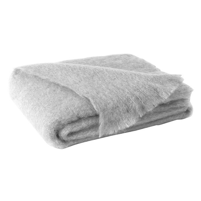 Lands Downunder Silver Mohair Throw