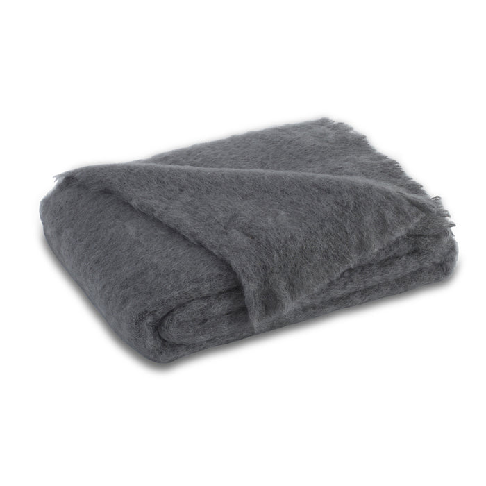 Lands Downunder Slate Mohair Throw
