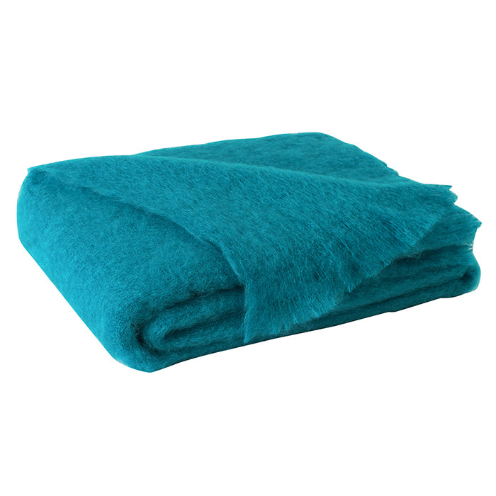 Teal mohair throw clearance