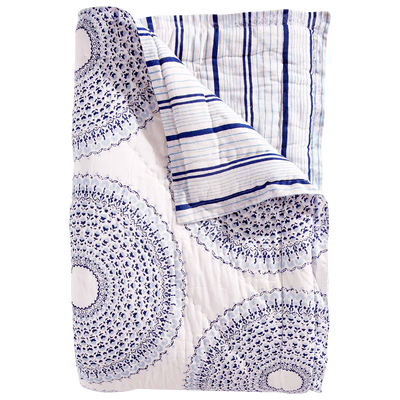 John Robshaw Lapis Quilt