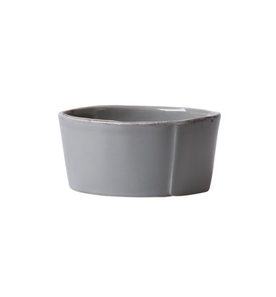 Vietri Lastra Gray Condiment Bowl