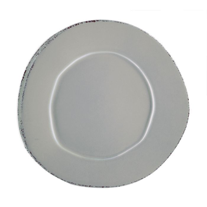 Vietri Lastra Gray European Dinner Plate