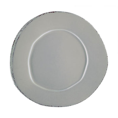 Vietri Lastra Gray European Dinner Plate