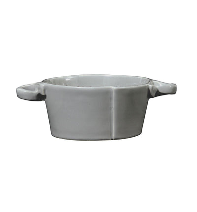 Vietri Lastra Gray Small Handled Bowl