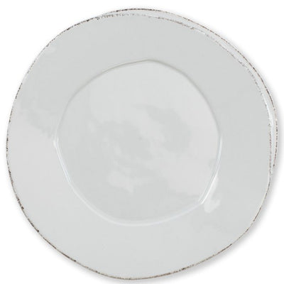 Vietri Lastra Light Grey American Dinner Plate