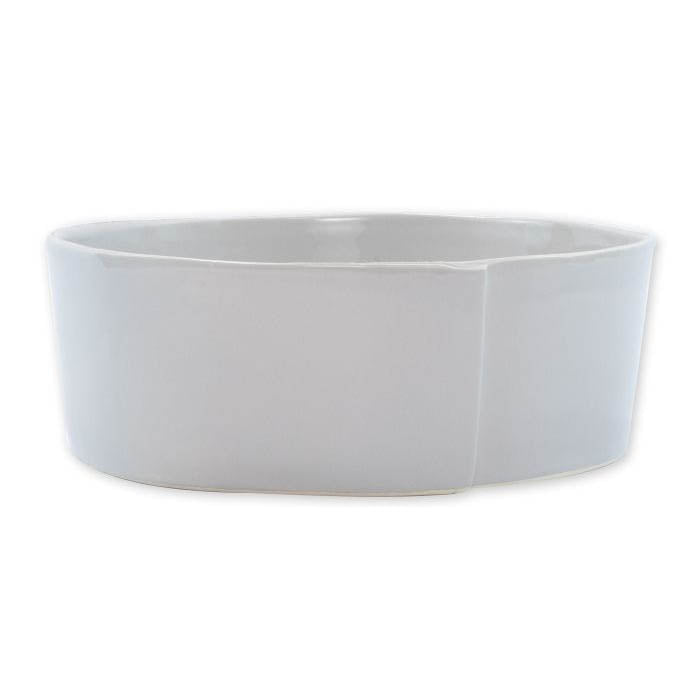 Vietri Lastra Light Gray Large Serving Bowl