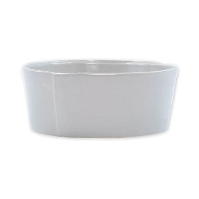 Vietri Lastra Light Gray Medium Serving Bowl
