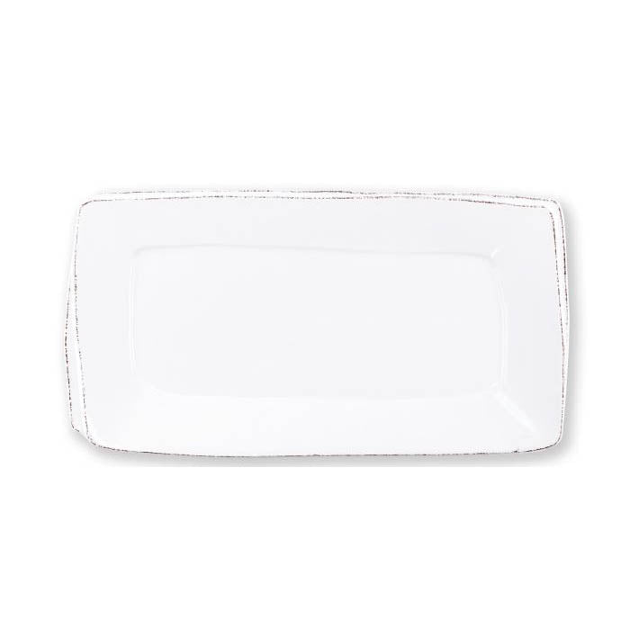 Vietri Lastra White Rectangular Platter