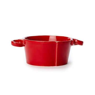 Vietri Lastra Red Small Handled Bowl
