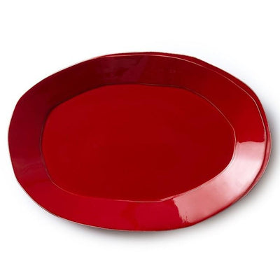 Vietri Lastra Red Oval Platter