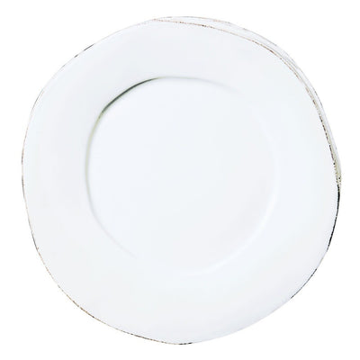 Vietri Lastra White American Dinner Plate
