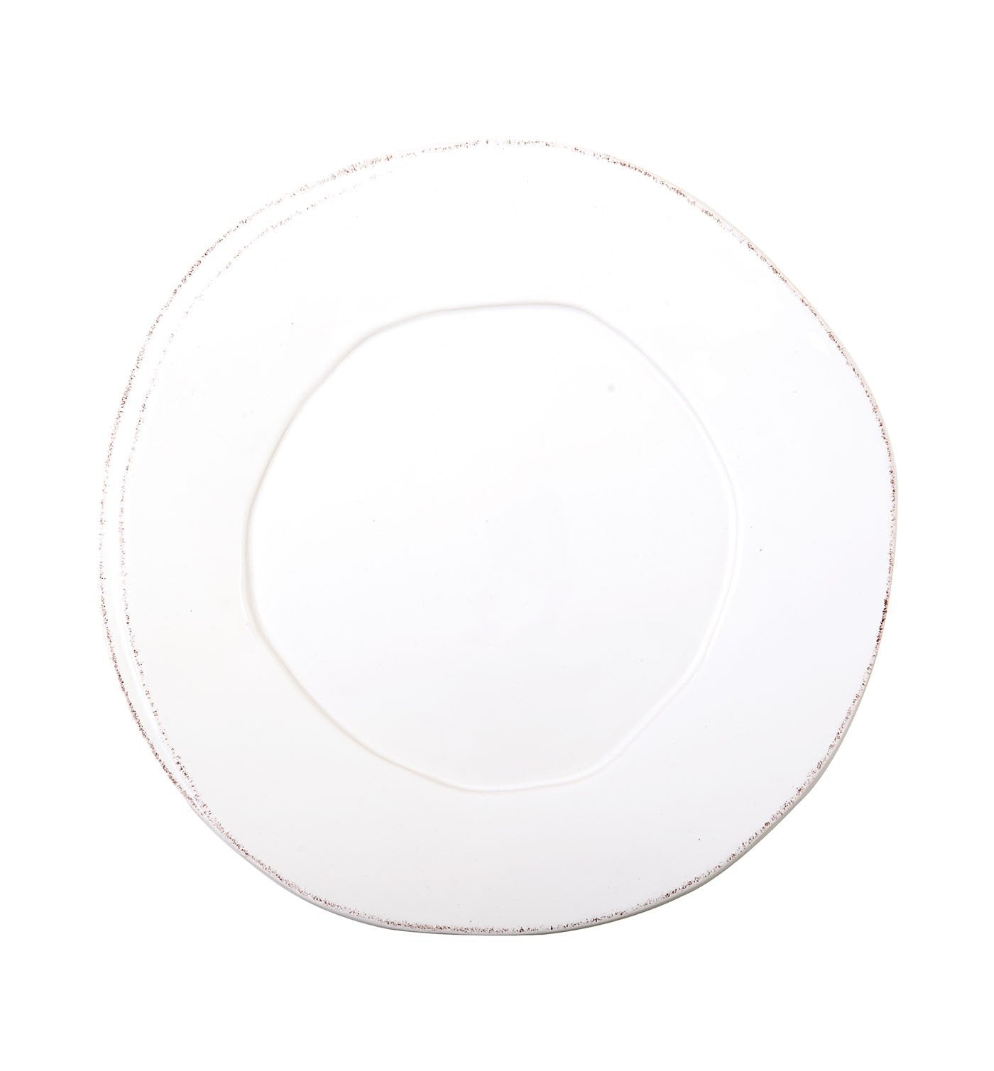 Vietri Lastra White European Dinner Plate