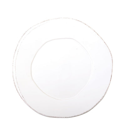 Vietri Lastra White European Dinner Plate