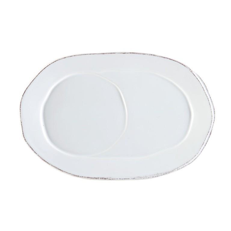 Vietri Lastra White Oval Tray