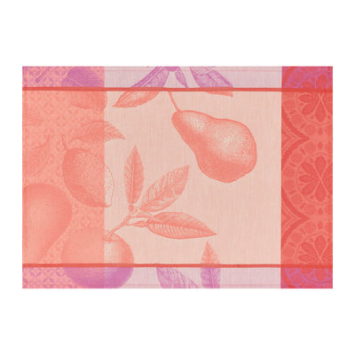 Le Jacquard Francais Arrière-pays Pink Coated Placemat