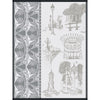 Le Jacquard Francais Carnet de Paris Grey Tea Towel