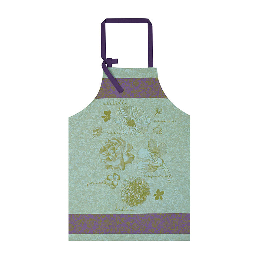 Le Jacquard Francais Fleurs à Croquer Chlorophyll Apron