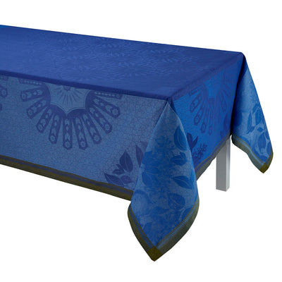 Le Jacquard Francais Jardin d'Orient Blue Tablecloth