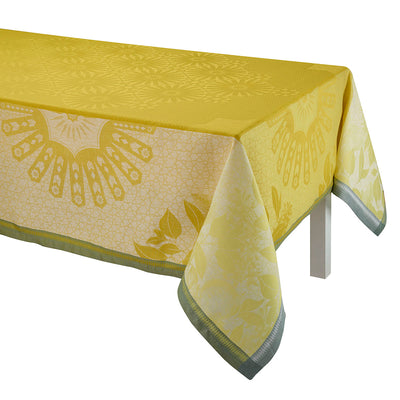 Le Jacquard Francais Jardin d'Orient Yellow Tablecloth