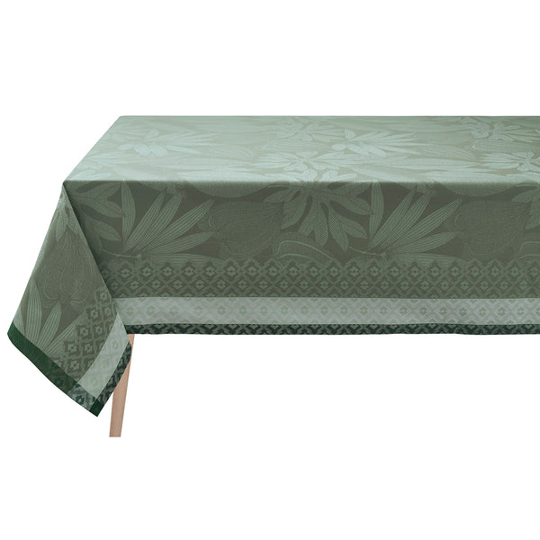 LE JACQUARD FRANCAIS Nature Sauvage Green Table Linens - Yvonne