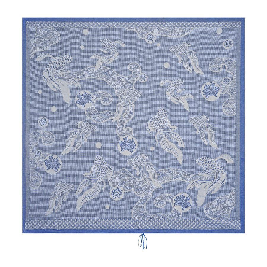 Le Jacquard Francais Oceanique Blue Beach Towel