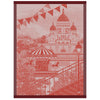 Le Jacquard Francais Promenade Parisienne Red Tea Towel