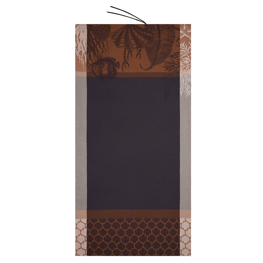 Le Jacquard Francais Recifs Black Beach Towel